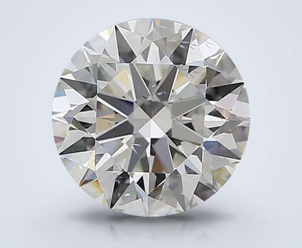 3.23ct H SI1 Rare Carat Ideal Cut Round Diamond