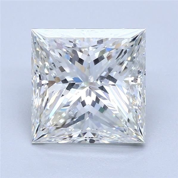 3.02ct G SI2 Rare Carat Ideal Cut Princess Diamond