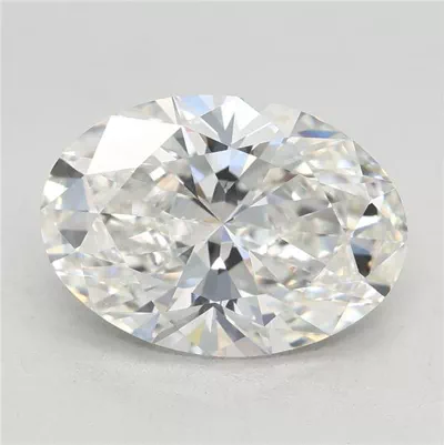 3.09ct E VVS2 Rare Carat Ideal Cut Oval Lab Grown Diamond
