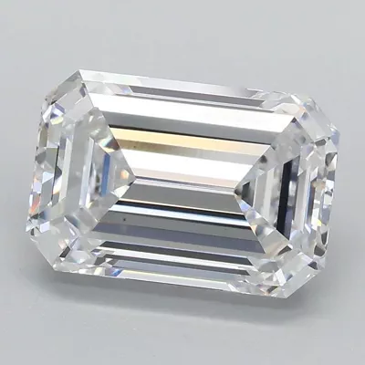 2.08ct D VS1 Rare Carat Ideal Cut Emerald Lab Grown Diamond