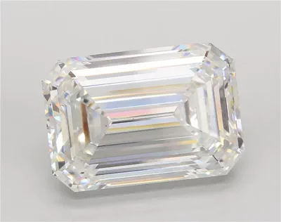 20.63ct F VS1 Rare Carat Ideal Cut Emerald Lab Grown Diamond