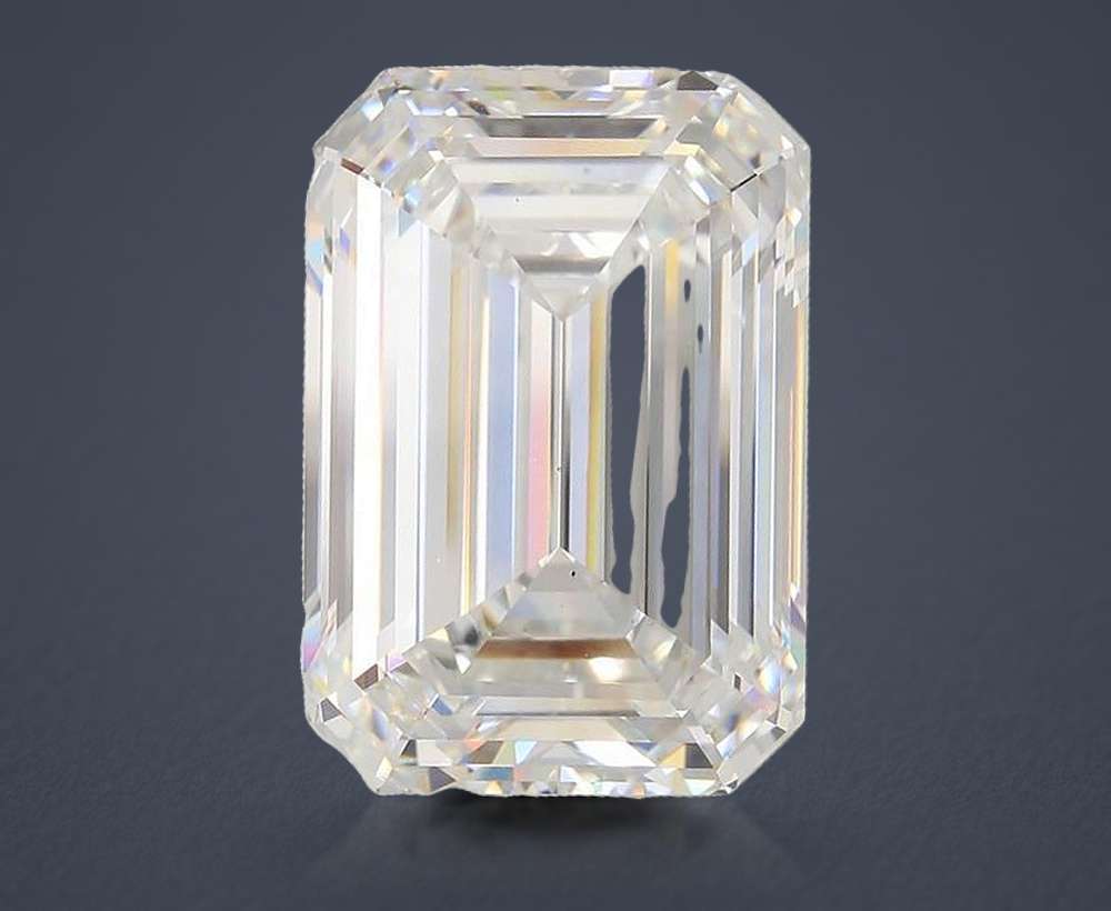 20.63ct F VS1 Rare Carat Ideal Cut Emerald Lab Grown Diamond