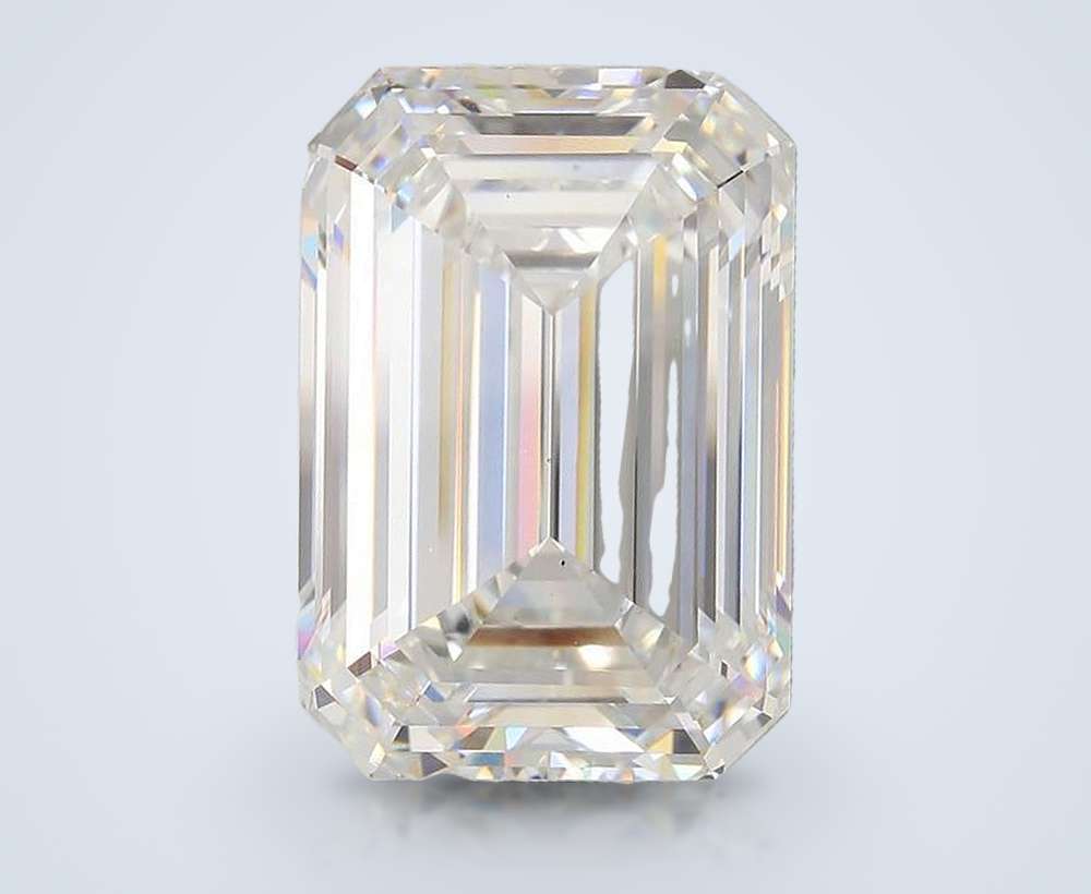 20.63ct F VS1 Rare Carat Ideal Cut Emerald Lab Grown Diamond