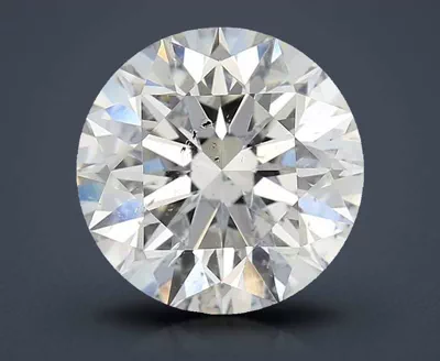 3.01ct I SI2 Rare Carat Ideal Cut Round Diamond