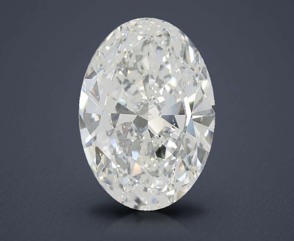 15.86ct F VVS2 Very Good Cut Oval Lab Grown Diamond