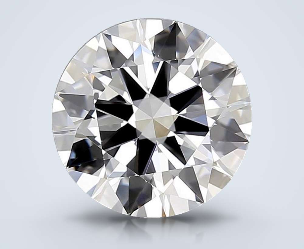 2.21ct E VS2 Rare Carat Ideal Cut Round Diamond