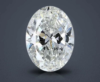 2.00ct I SI2 Rare Carat Ideal Cut Oval Diamond