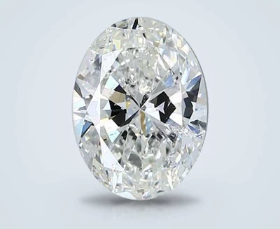 2.00ct I SI2 Rare Carat Ideal Cut Oval Diamond