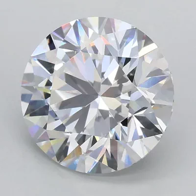 2.41ct E VVS2 Rare Carat Ideal Cut Round Lab Grown Diamond