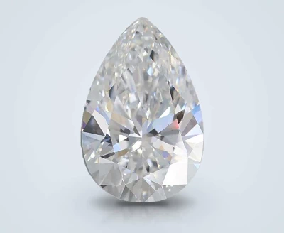 3.09ct E VS2 Rare Carat Ideal Cut Pear Lab Grown Diamond