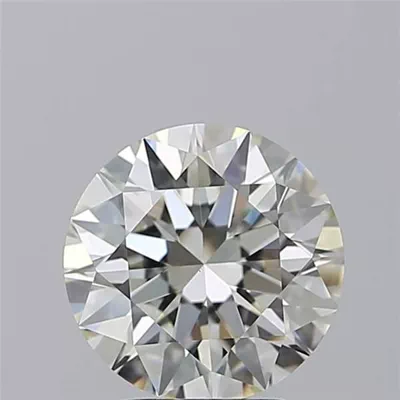 3.01ct K VS1 Rare Carat Ideal Cut Round Diamond
