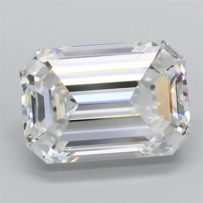 3.09ct D VS1 Rare Carat Ideal Cut Emerald Lab Grown Diamond