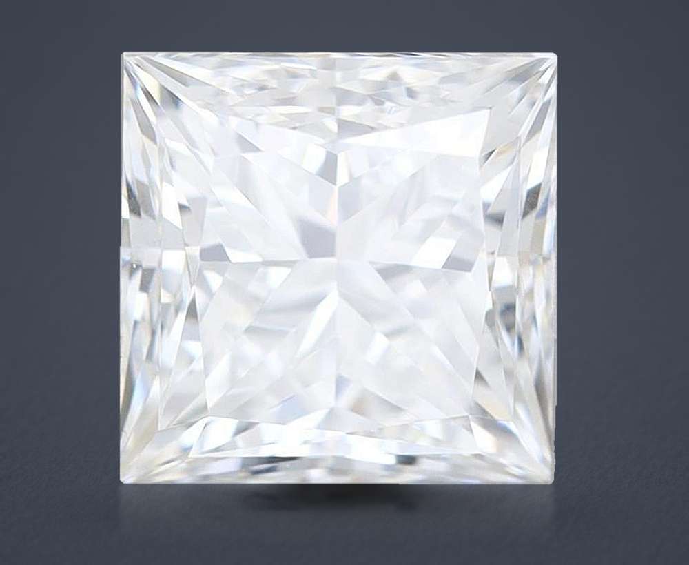 0.84ct F VVS1 Rare Carat Ideal Cut Princess Diamond