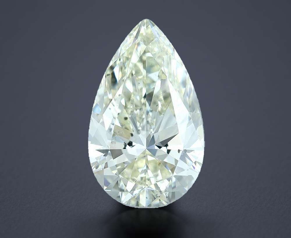 2.07ct J SI1 Rare Carat Ideal Cut Pear Diamond