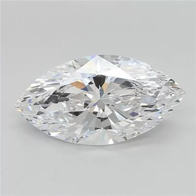 3.06ct D VVS2 Rare Carat Ideal Cut Marquise Lab Grown Diamond