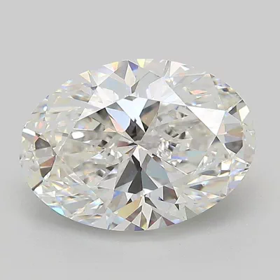 3.06ct F VVS2 Rare Carat Ideal Cut Oval Lab Grown Diamond