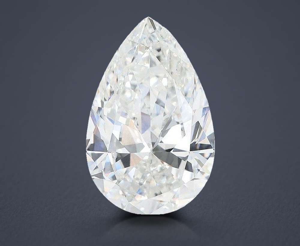 14.02ct F VS1 Rare Carat Ideal Cut Pear Lab Grown Diamond