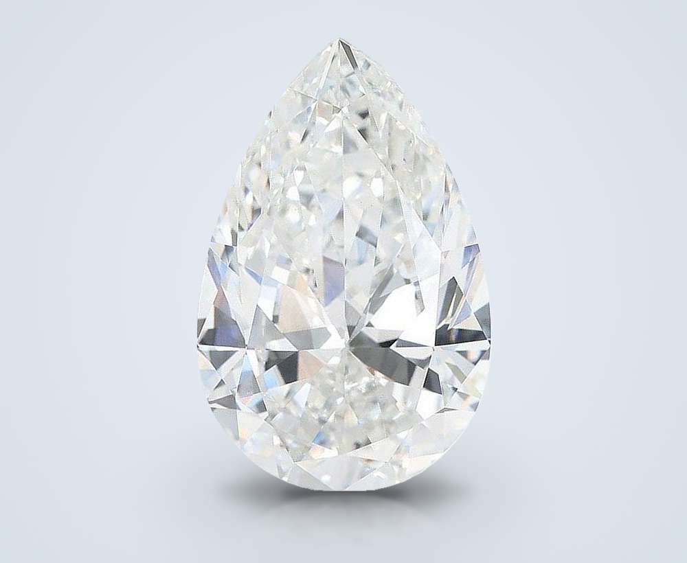 14.02ct F VS1 Rare Carat Ideal Cut Pear Lab Grown Diamond