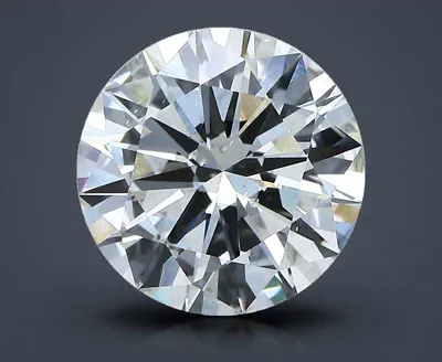 3.03ct J SI2 Very Good Cut Round Diamond