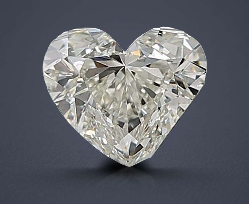 0.70ct K VVS1 Rare Carat Ideal Cut Heart Diamond