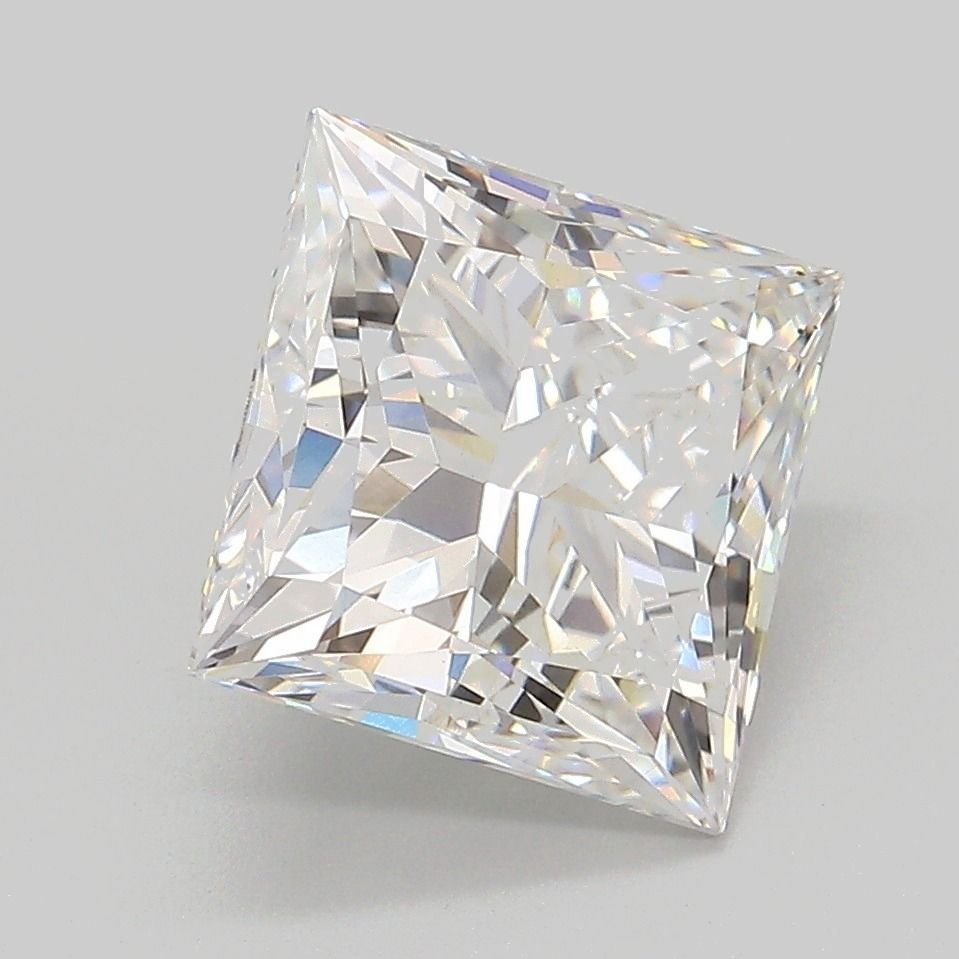 3.52ct E VS2 Rare Carat Ideal Cut Princess Lab Grown Diamond