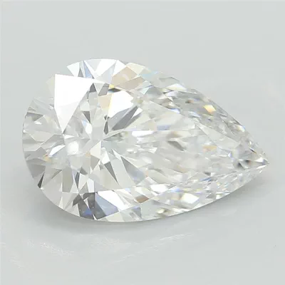1.59ct D VVS2 Rare Carat Ideal Cut Pear Lab Grown Diamond