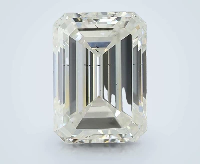 3.30ct F SI1 Rare Carat Ideal Cut Emerald Lab Grown Diamond