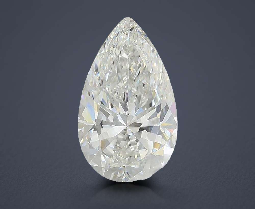 6.02ct G VVS2 Rare Carat Ideal Cut Pear Lab Grown Diamond