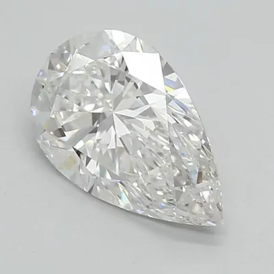 1.40ct F VS1 Rare Carat Ideal Cut Pear Lab Grown Diamond