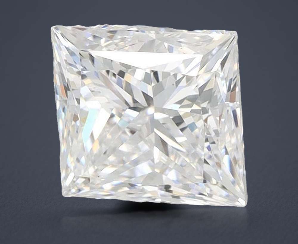1.92ct D VVS1 Rare Carat Ideal Cut Princess Lab Grown Diamond
