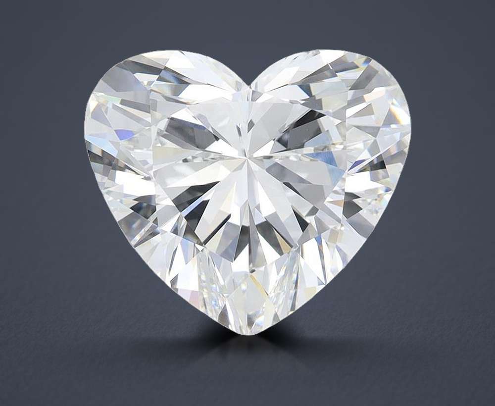 6.70ct G VVS2 Rare Carat Ideal Cut Heart Lab Grown Diamond