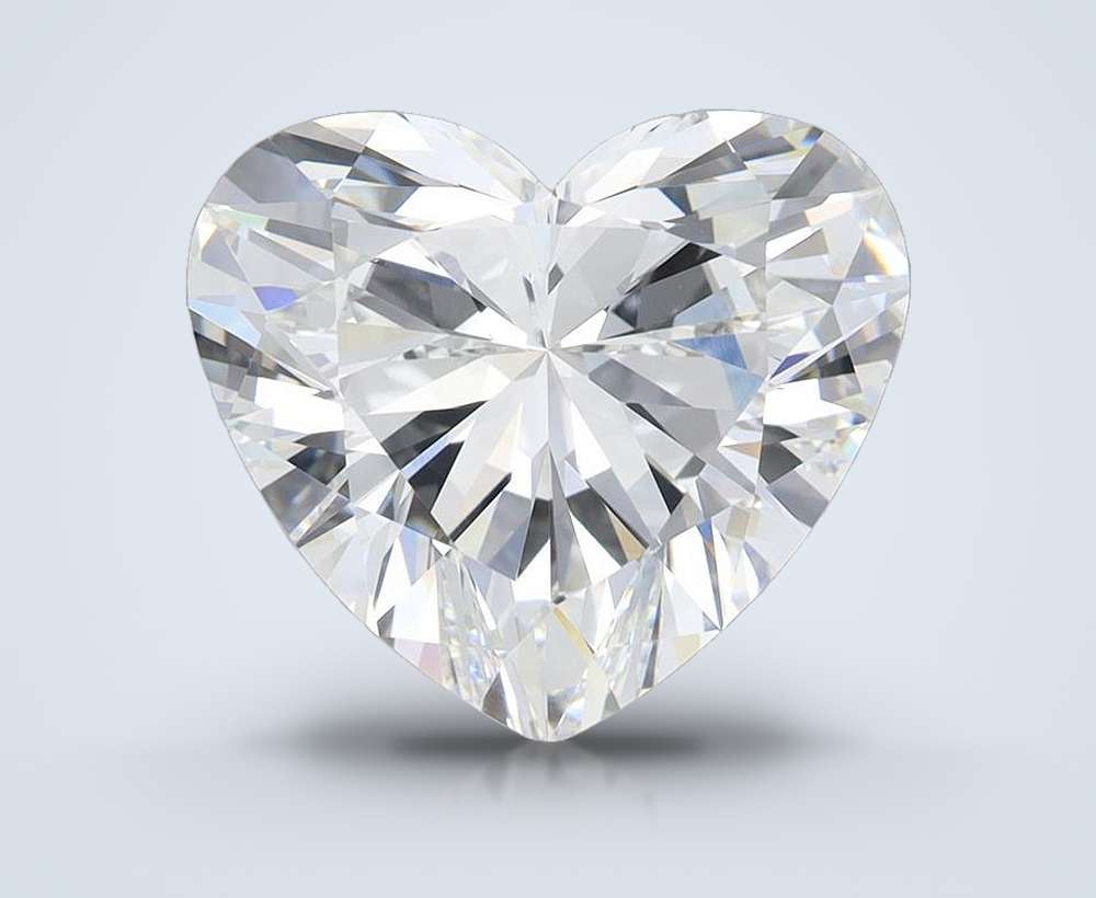 6.70ct G VVS2 Rare Carat Ideal Cut Heart Lab Grown Diamond