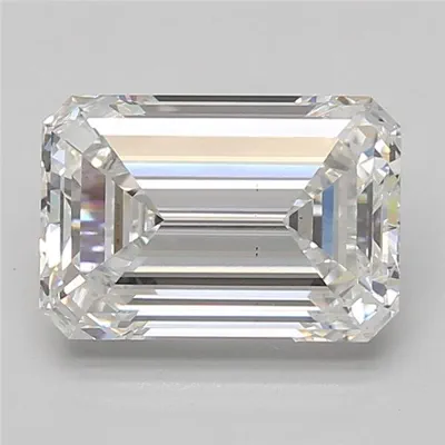 4.05ct D VS2 Rare Carat Ideal Cut Emerald Lab Grown Diamond