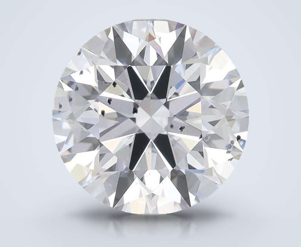 3.35ct F SI1 Rare Carat Ideal Cut Round Lab Grown Diamond