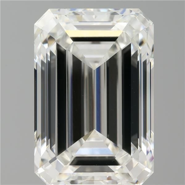 14.10ct F VVS2 Excellent Cut Emerald Lab Grown Diamond