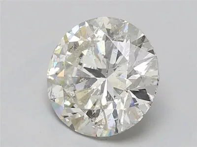 3.71ct J SI2 Rare Carat Ideal Cut Round Diamond