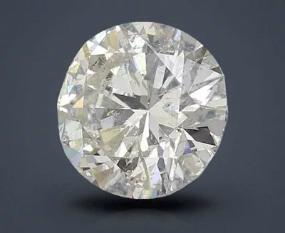 3.71ct J SI2 Rare Carat Ideal Cut Round Diamond