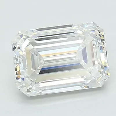 1.40ct D VS1 Excellent Cut Emerald Lab Grown Diamond