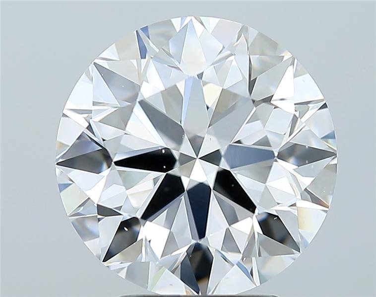 3.70ct D VS2 Rare Carat Ideal Cut Round Diamond
