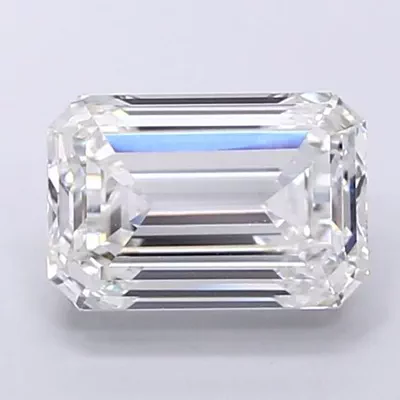 4.10ct F VS1 Excellent Cut Emerald Lab Grown Diamond