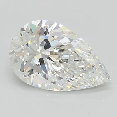2.08ct E VS1 Rare Carat Ideal Cut Pear Lab Grown Diamond