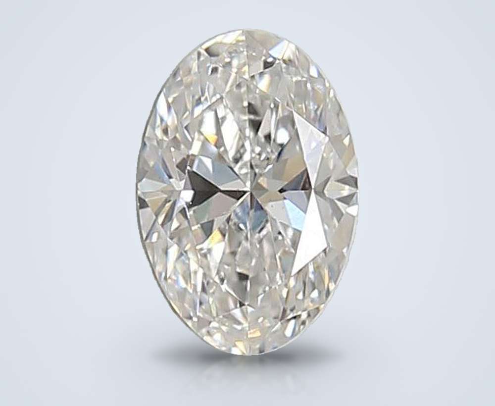 0.86ct E VS1 Rare Carat Ideal Cut Oval Lab Grown Diamond