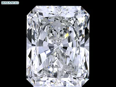 4.01ct J SI1 Rare Carat Ideal Cut Radiant Diamond