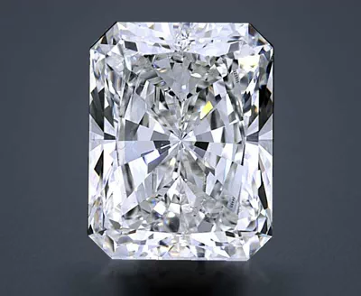 4.01ct J SI1 Rare Carat Ideal Cut Radiant Diamond