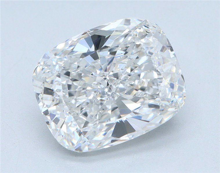 3.06ct E VS1 Rare Carat Ideal Cut Cushion Lab Grown Diamond