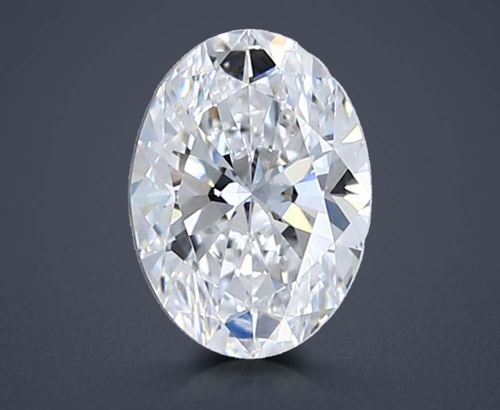 1.03ct D VVS2 Rare Carat Ideal Cut Oval Lab Grown Diamond