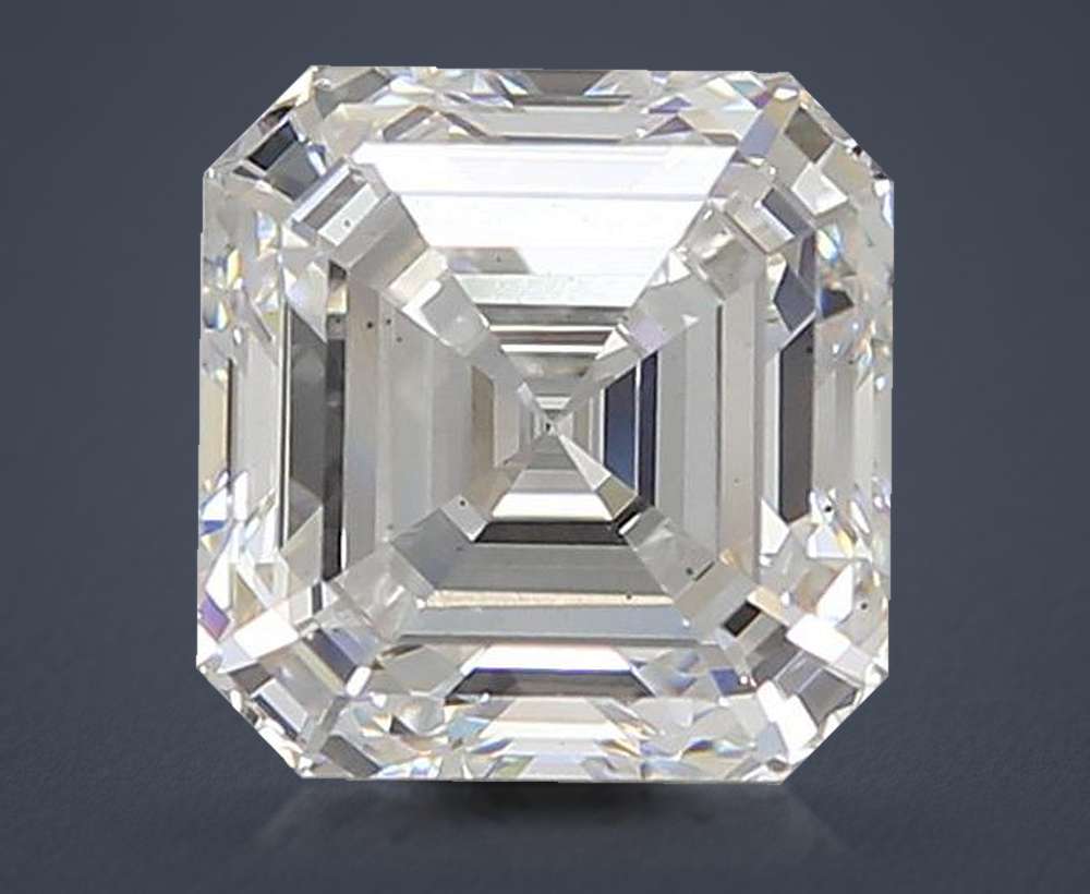 3.07ct E VS1 Rare Carat Ideal Cut Asscher Lab Grown Diamond