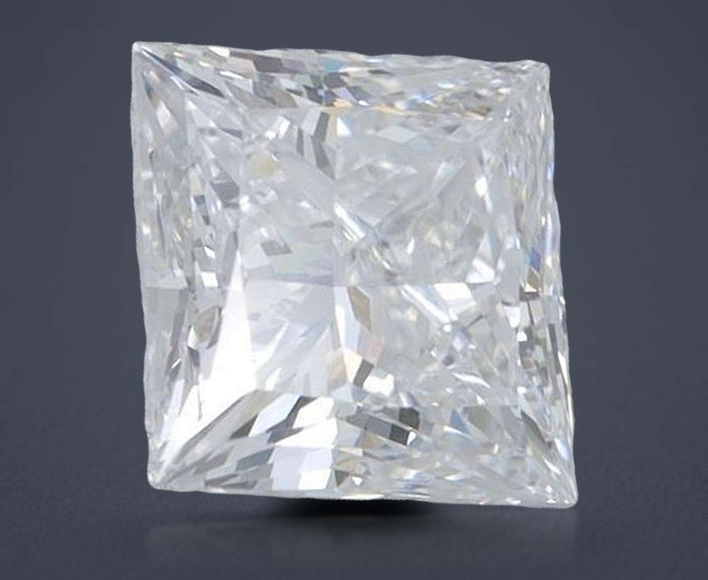 1.80ct F VVS2 Rare Carat Ideal Cut Princess Lab Grown Diamond