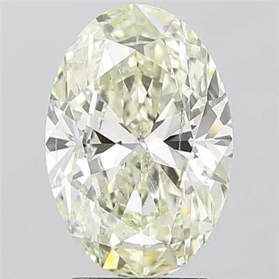 3.01ct K SI1 Rare Carat Ideal Cut Oval Diamond