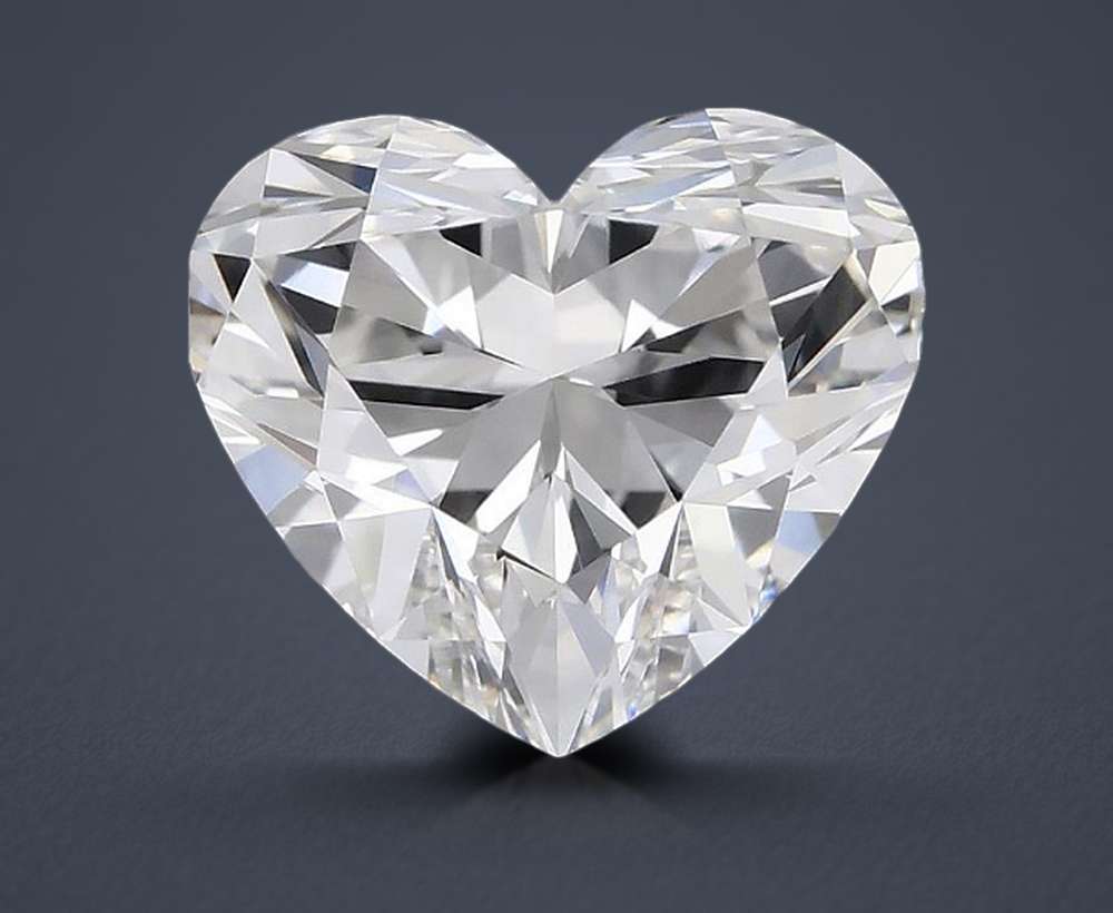 0.74ct I VVS2 Rare Carat Ideal Cut Heart Diamond